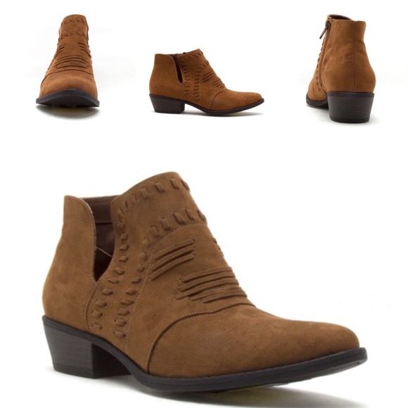 Qupid Shoes - 🆘ONLY ONE LEFT 🆘 Qupid Maple brown BOOTIE